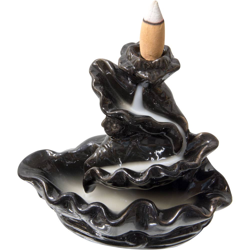 Ceramic Backflow Incense Burner - Waterfall (Each)