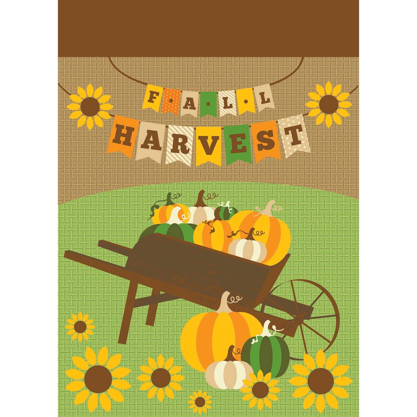 😲 Garden Fall Harvest Cart Flag