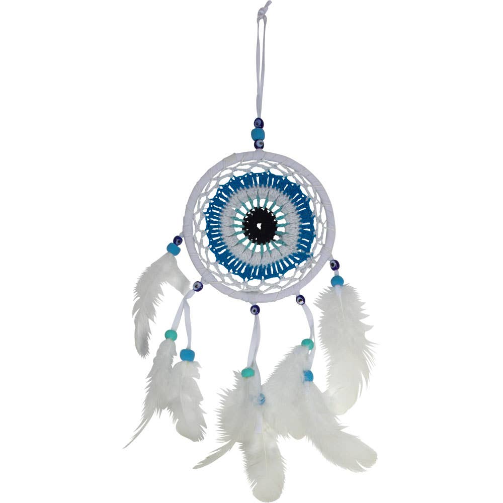 Dreamcatcher Woven - Evil Eye Blue (Each)