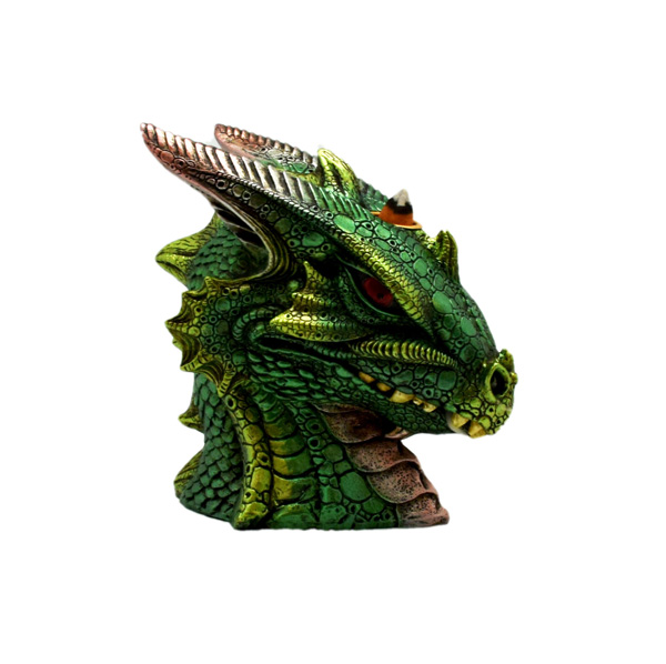 Big Dragon Bust Back Flow Incense Burner