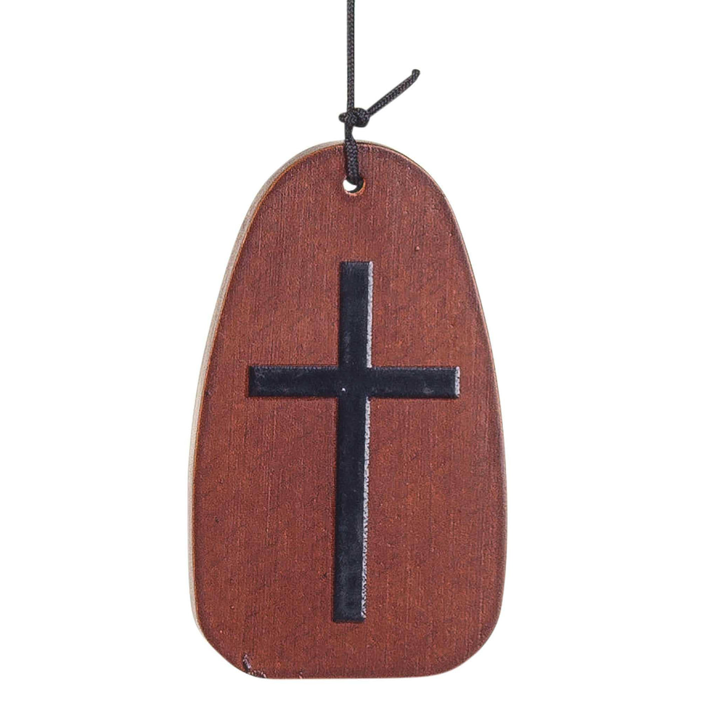 WINDCHIME BROWN CROSS ENGRAVED SAIL 36"