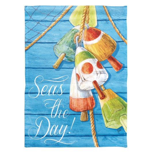 😲 Special Buy!  FLAG PRINT LG SEAS THE DAY POLYSTR 30X44