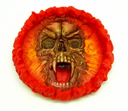 (Enlarge)   Fire Skull Ashtray