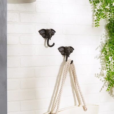 ELEPHANT WALL HOOK SET/2