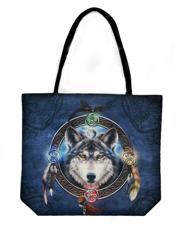 Wolf Jute Bag