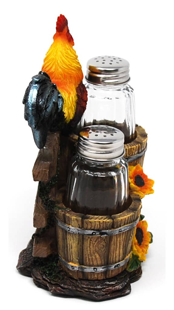 Rooster Salt & Pepper Set 6.5"T