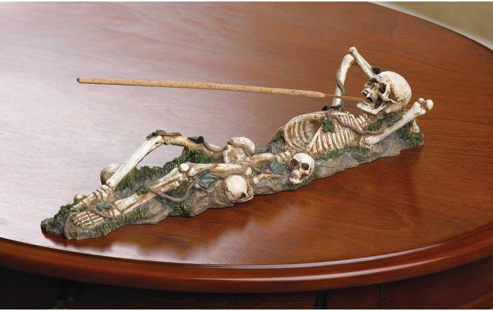 Gifts & Decor 57070342 Lazy Bones Incense Burner, No Size, White