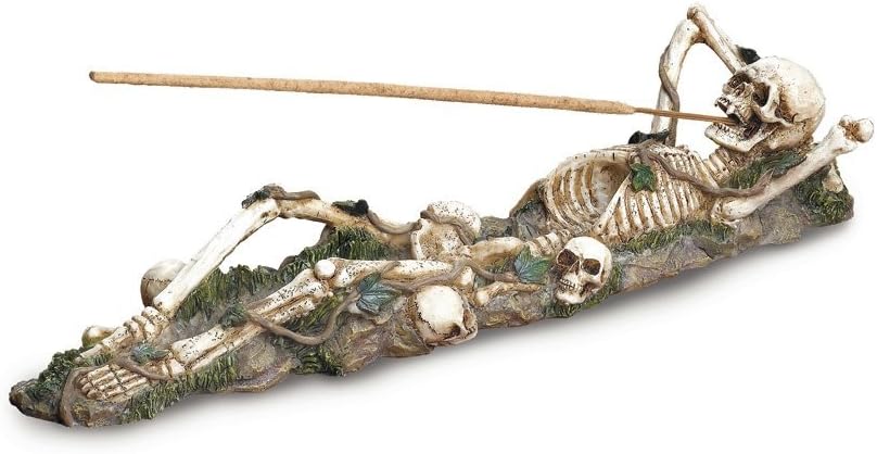 Gifts & Decor 57070342 Lazy Bones Incense Burner, No Size, White