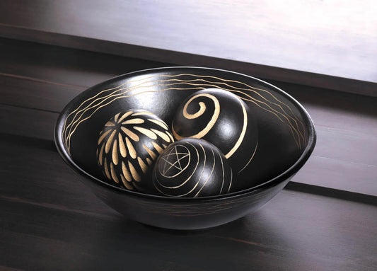 ARTISAN DECO BOWL AND BALLS