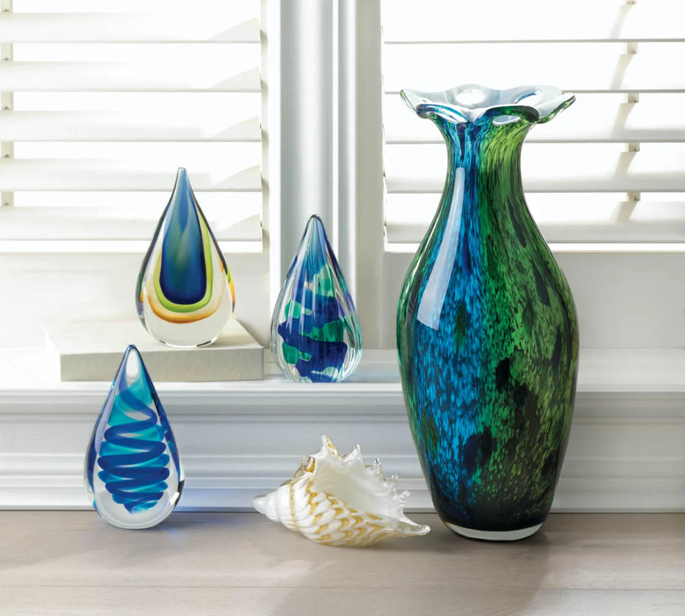 ART GLASS TEARDROP