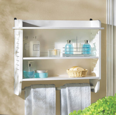 NANTUCKET BATHROOM WALL SHELF