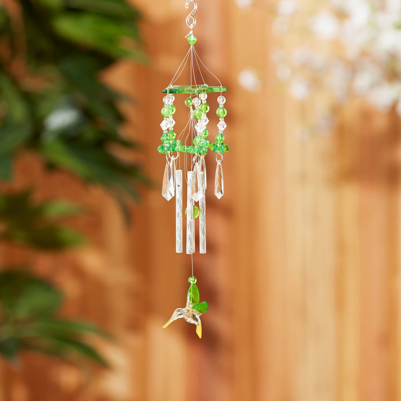 GREEN HUMMINGBIRD CHIMES