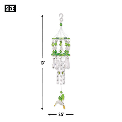 GREEN HUMMINGBIRD CHIMES