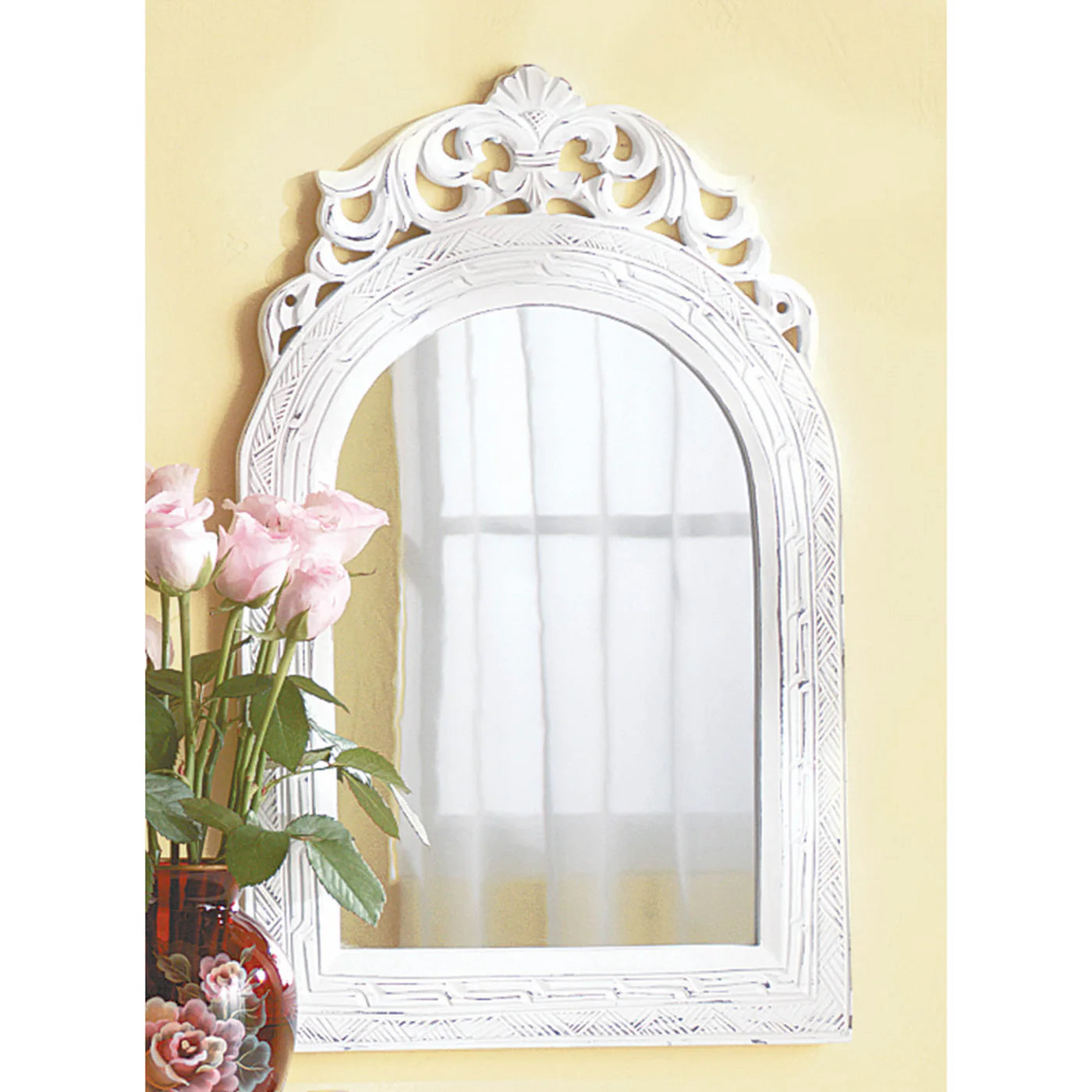 ARCHED-TOP WALL MIRROR