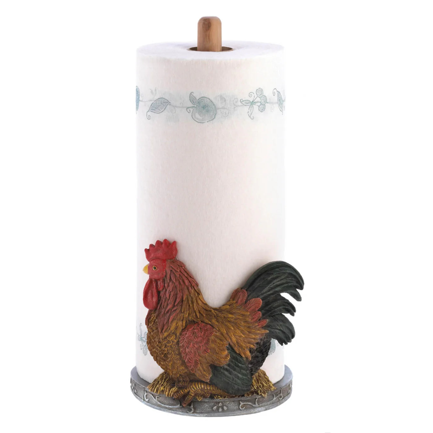 COUNTRY ROOSTER PAPER TOWEL HOLDER