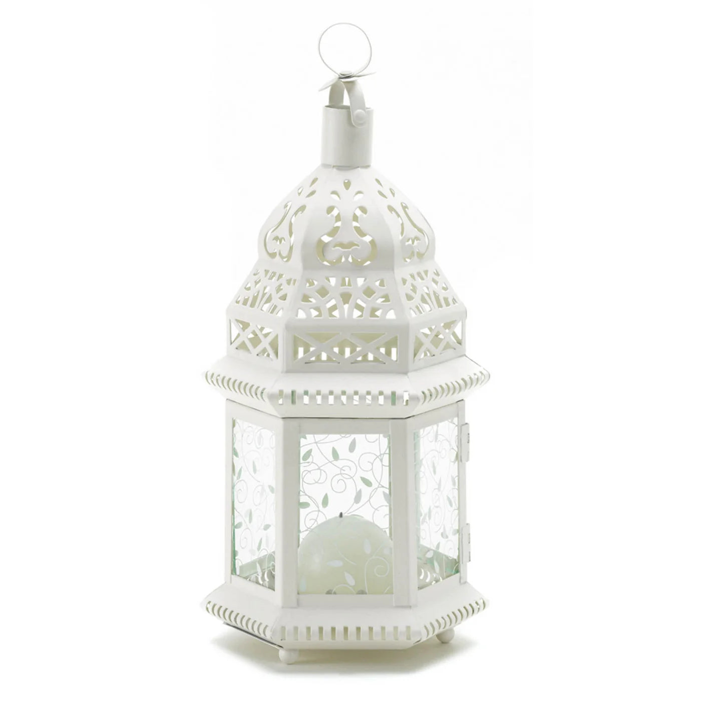 WHITE MOROCCAN LANTERN