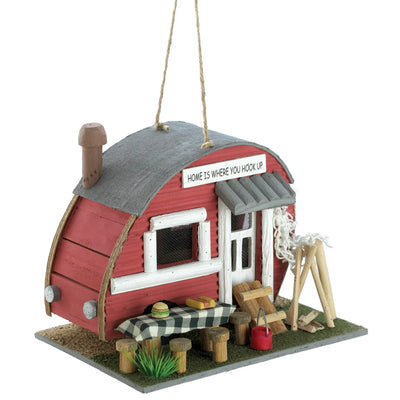 RED TRAILER BIRDHOUSE