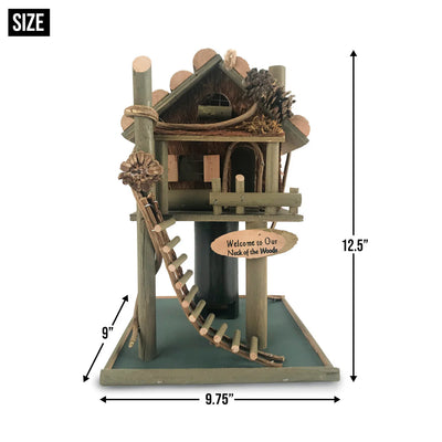 TREE HOUSE BIRD FEEDER