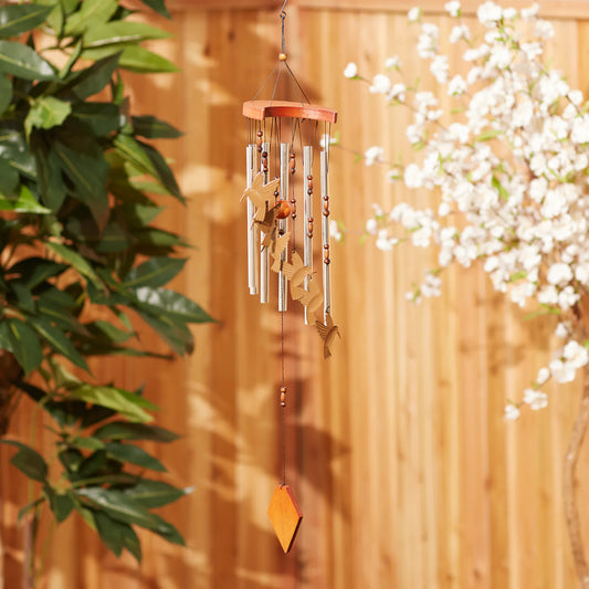 HUMMINGBIRD FLUTTER WIND CHIMES