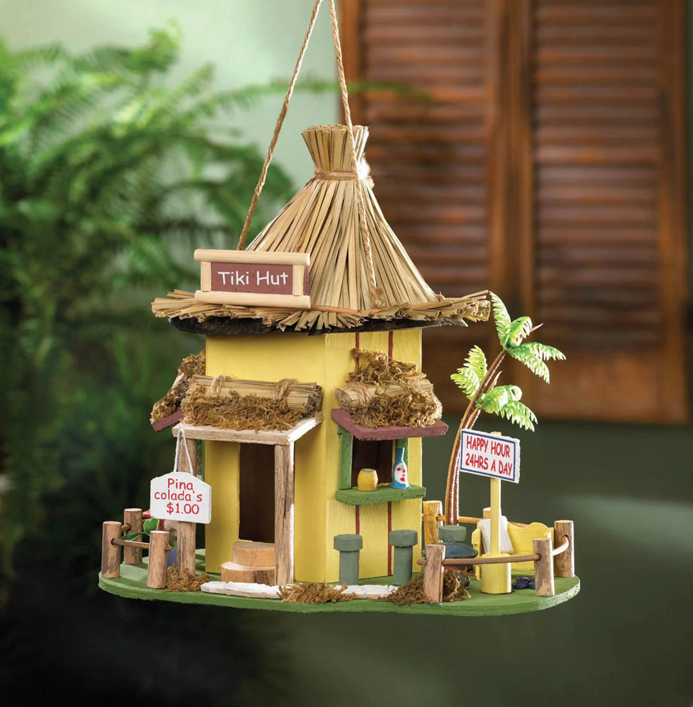 TIKI HUT BIRDHOUSE