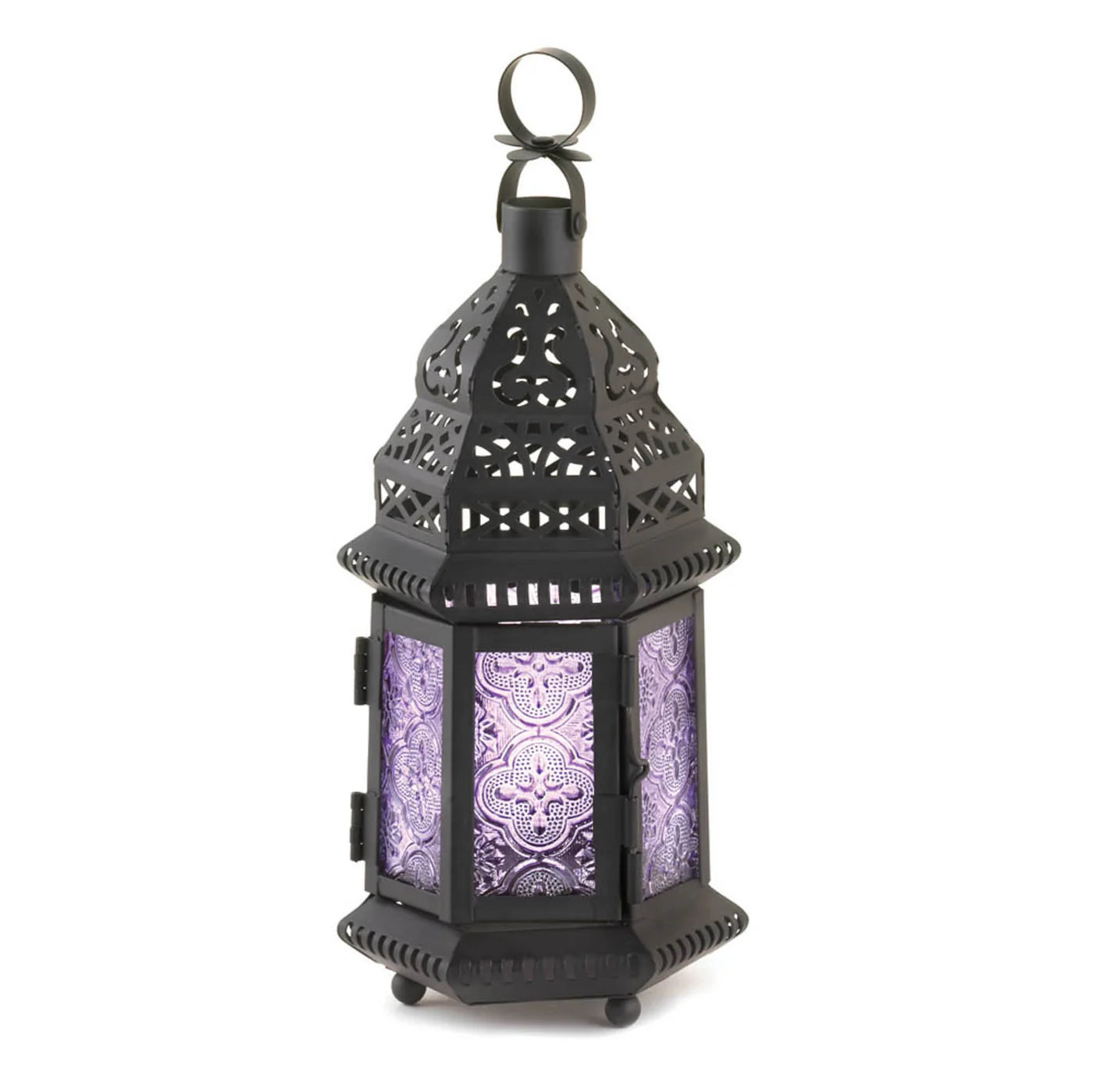 PURPLE MOROCCAN STYLE LANTERN