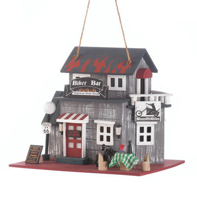 ROUTE 66 BIKER BAR BIRDHOUSE