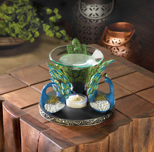 PEACOCK PLUME OIL WARMER