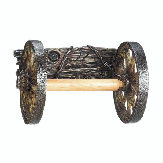 WAGON WHEEL TOILET PAPER HOLDER