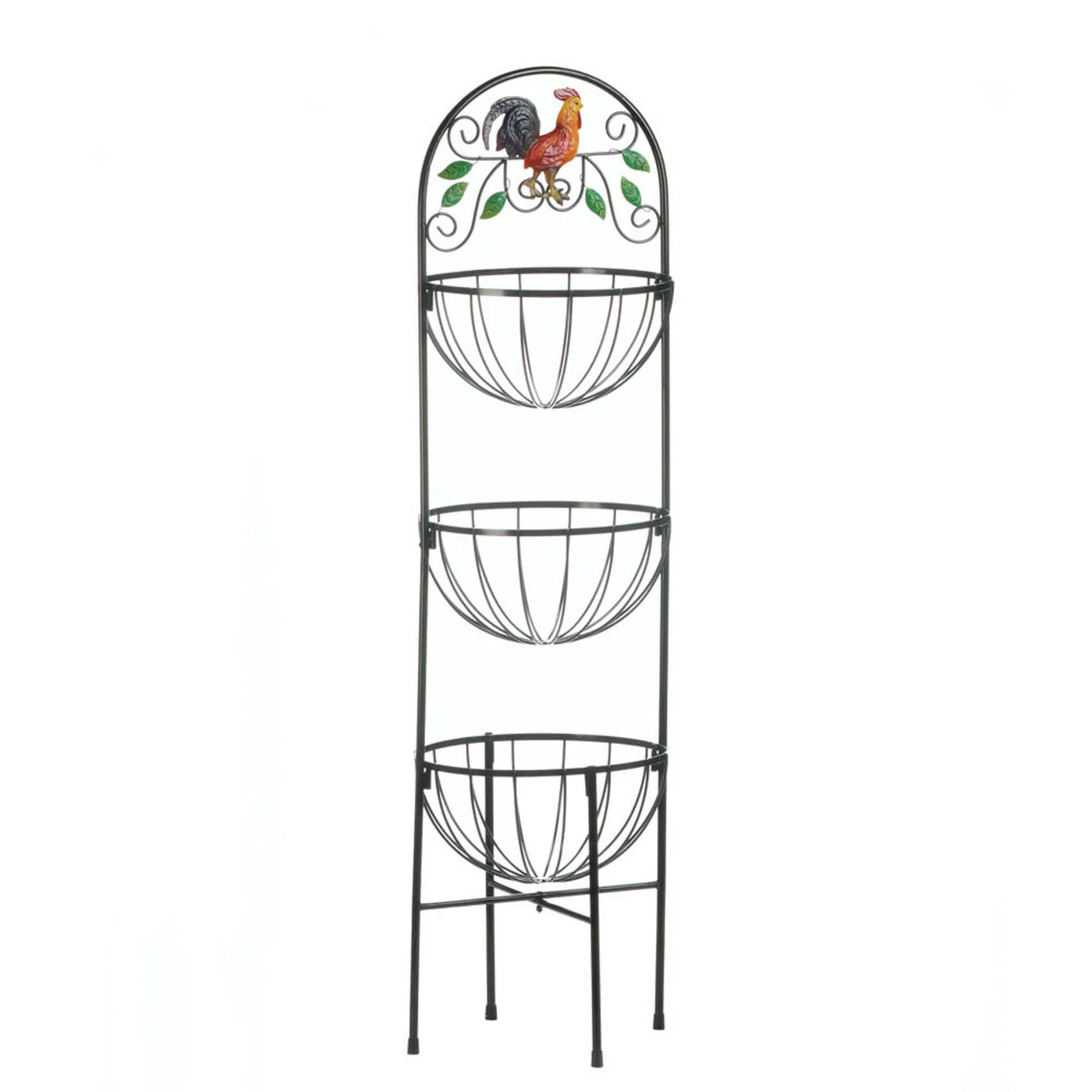 ROOSTER 3-TIER KITCHEN BASKET