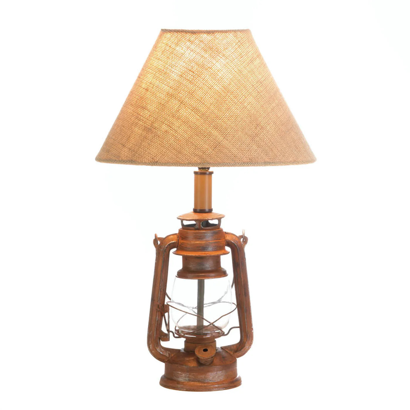 VINTAGE CAMPING LANTERN TABLE LAMP