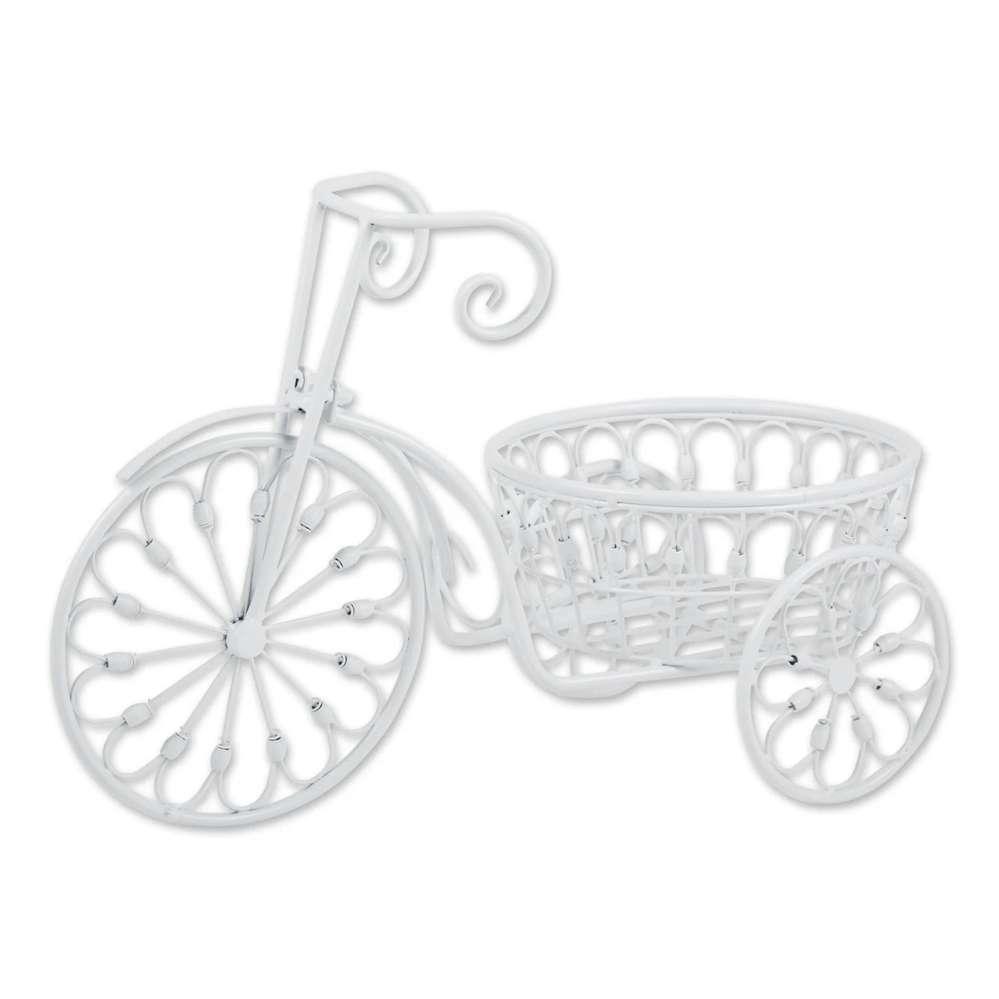 WHITE BICYCLE PLANTER