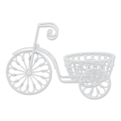 WHITE BICYCLE PLANTER