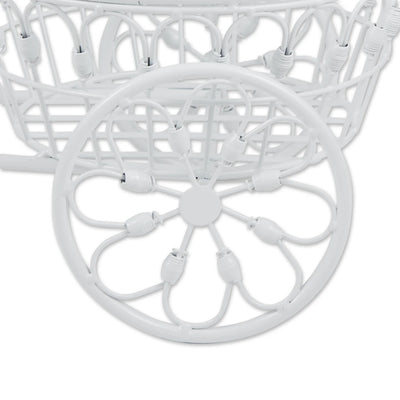 WHITE BICYCLE PLANTER