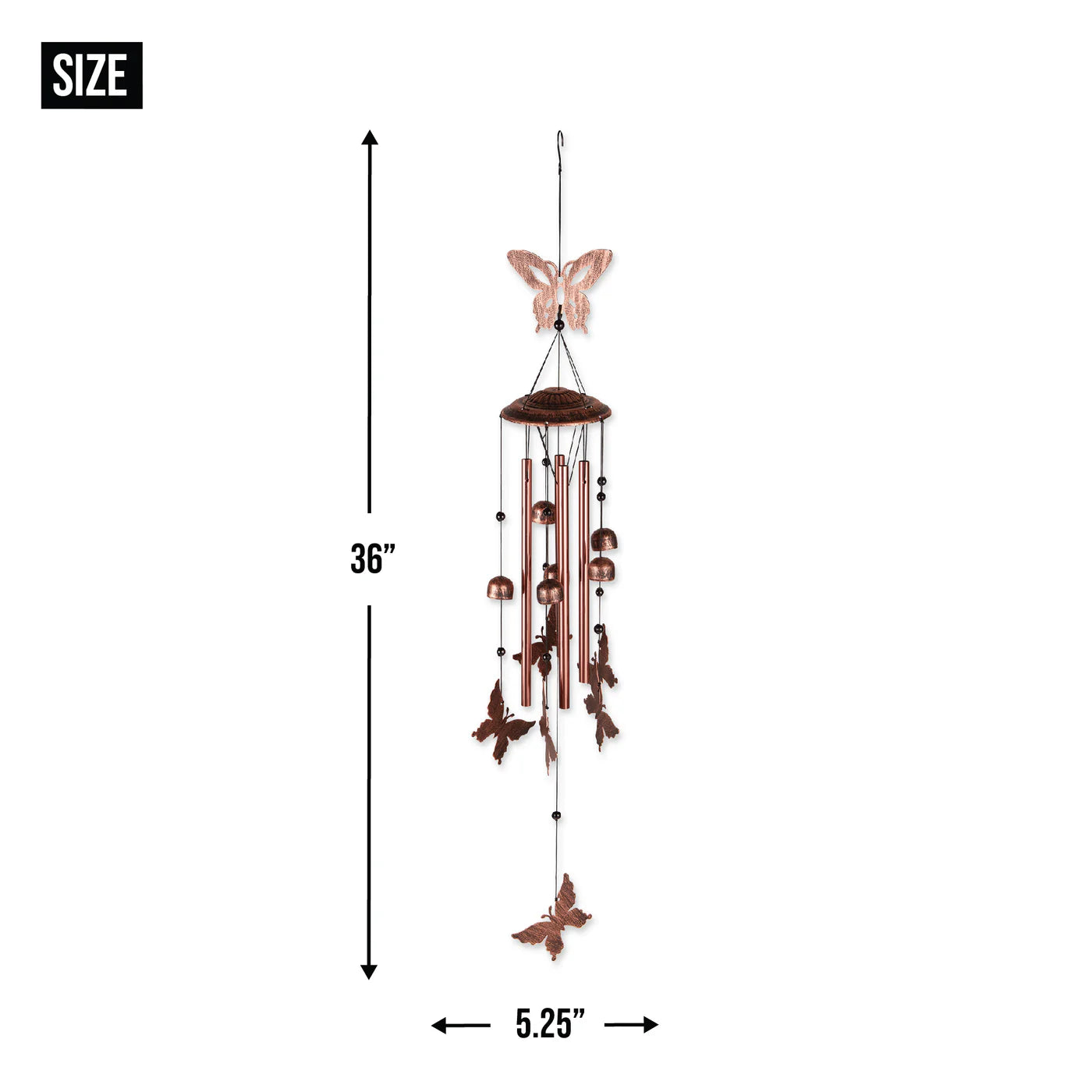 FLUTTERING BUTTERFLIES WIND CHIMES