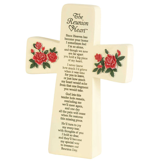 🍗THE REUNION HEART RESIN TABLETOP CROSS