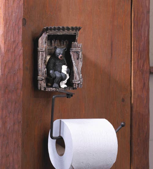 Unique Outhouse Toilet Paper Holder | Vintage Style Accessory