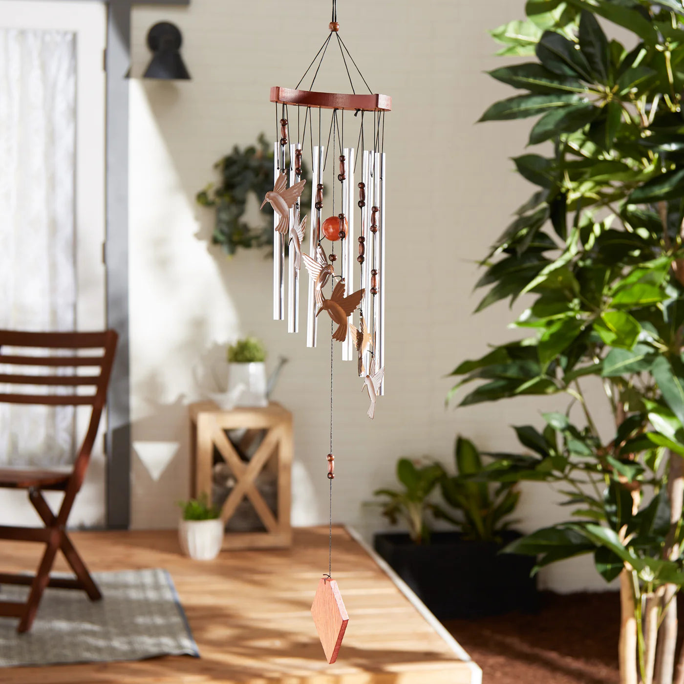 Hummingbird Flutter Wind Chime | Vibrant Outdoor Sound