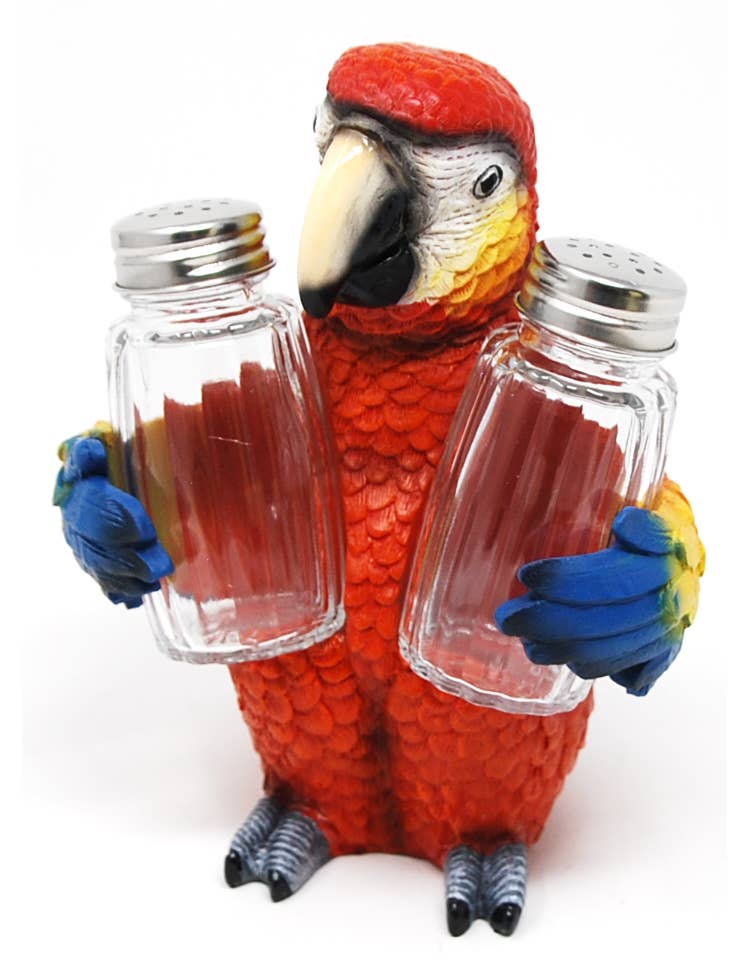 Tasty Crackers (Parrot Salt & Pepper Set) 6.75"