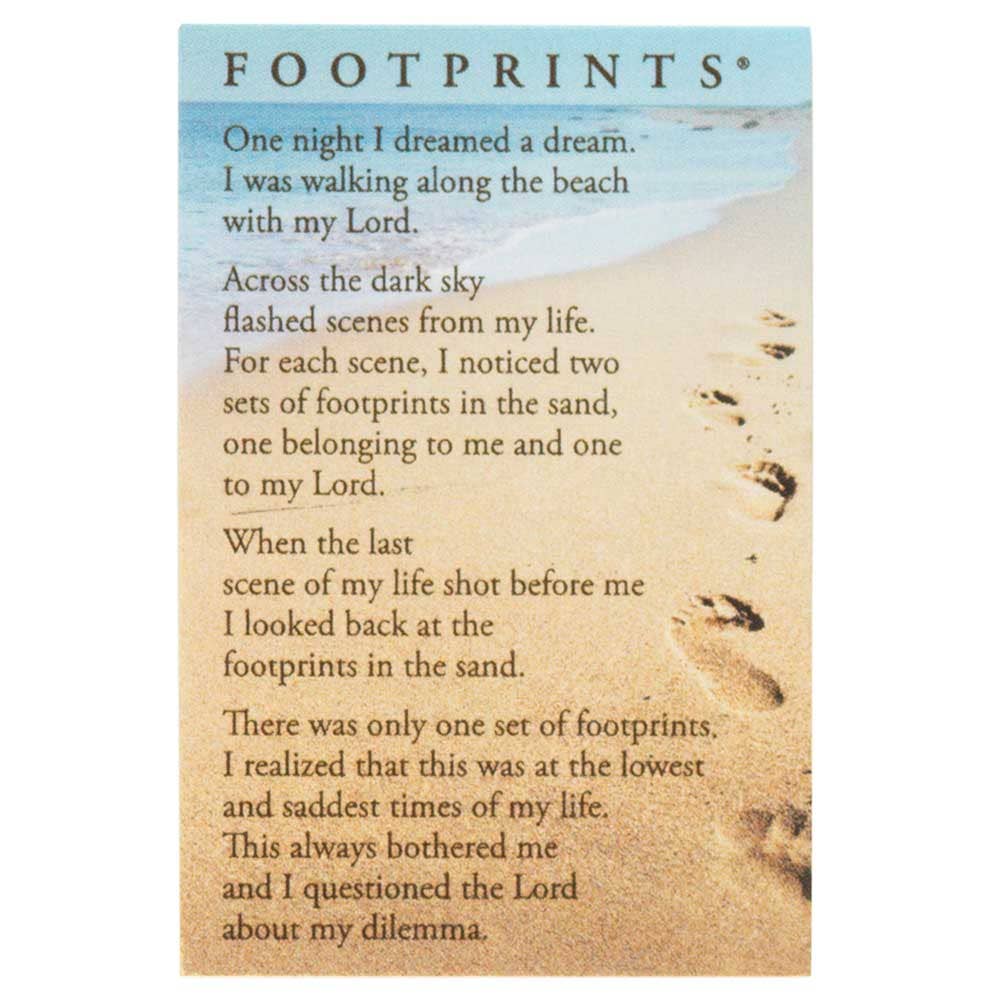 Bookmark Itty bitty blessings FOOTPRINTS