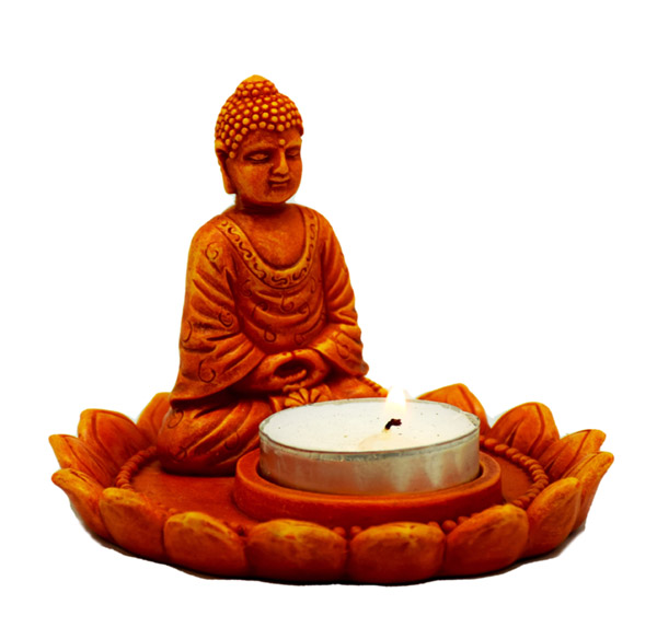 Orange Buddha Incense/ Candle