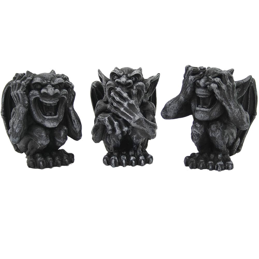 12367 See, Hear, and Speak No Evil Gargoyle Set