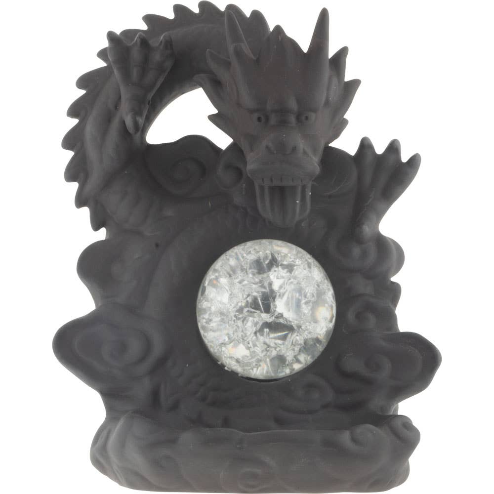 Ceramic Backflow Incense Burner - Dragon w/ Multicolored