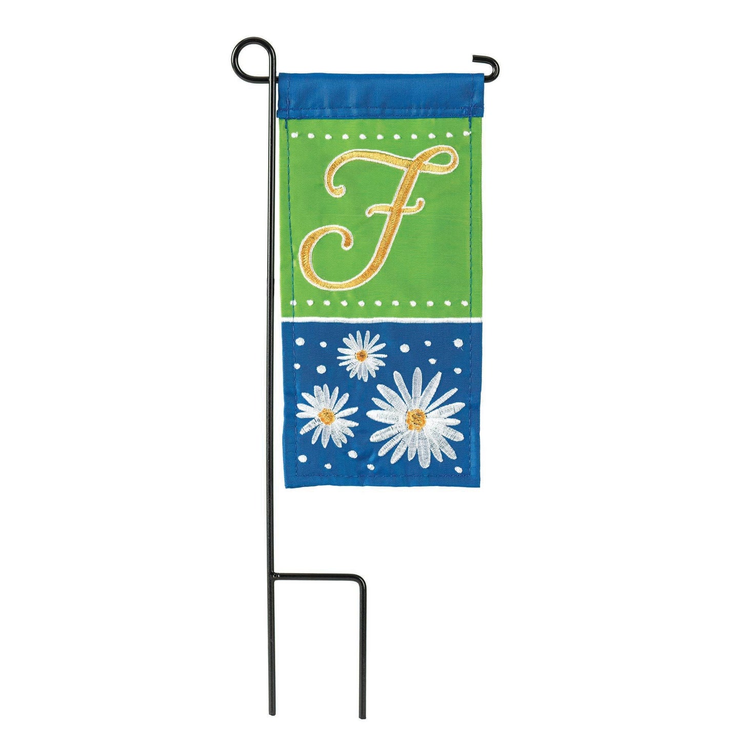 😲 DAISY F MONOGRAM MINI FLAG With Stand