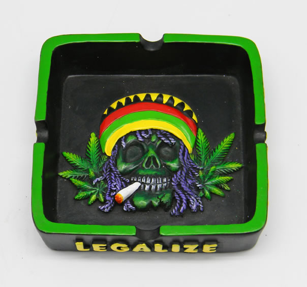 Rasta Leaf Ashtray