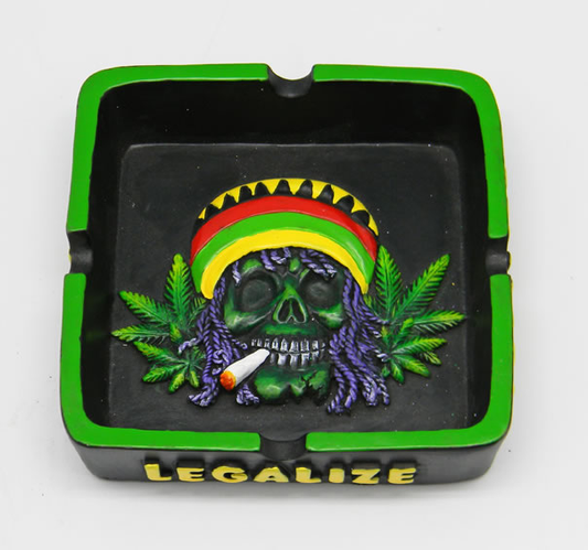 Rasta Leaf Ashtray