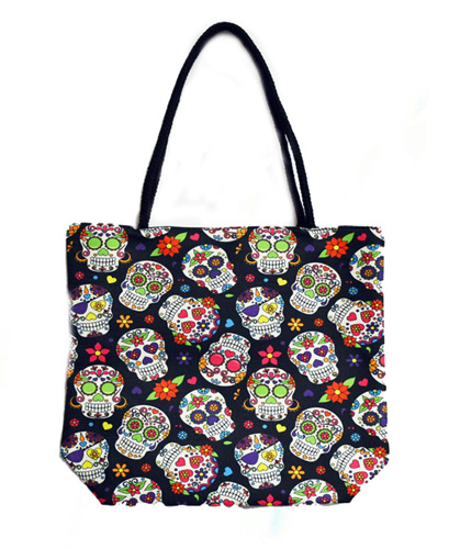 Day of the Dead Jute Bag