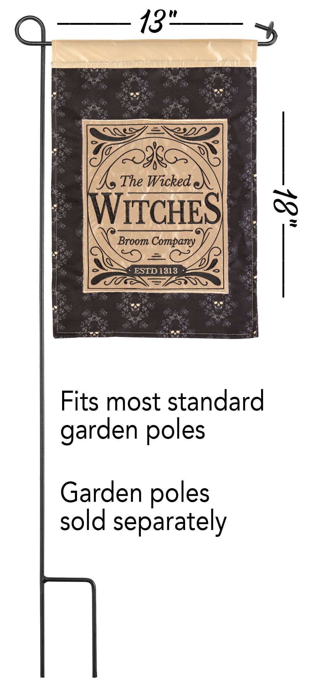 😲 The Wicked Witches Double Applique PLUS Garden Flag