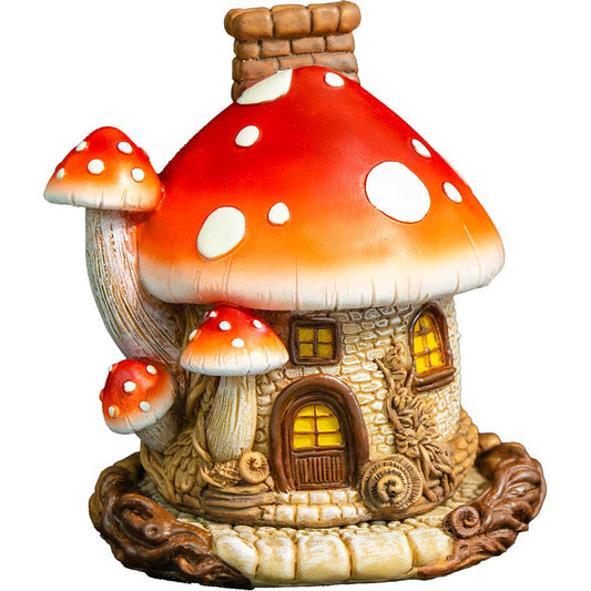 Polyresin Cone Burner - Mushroom House