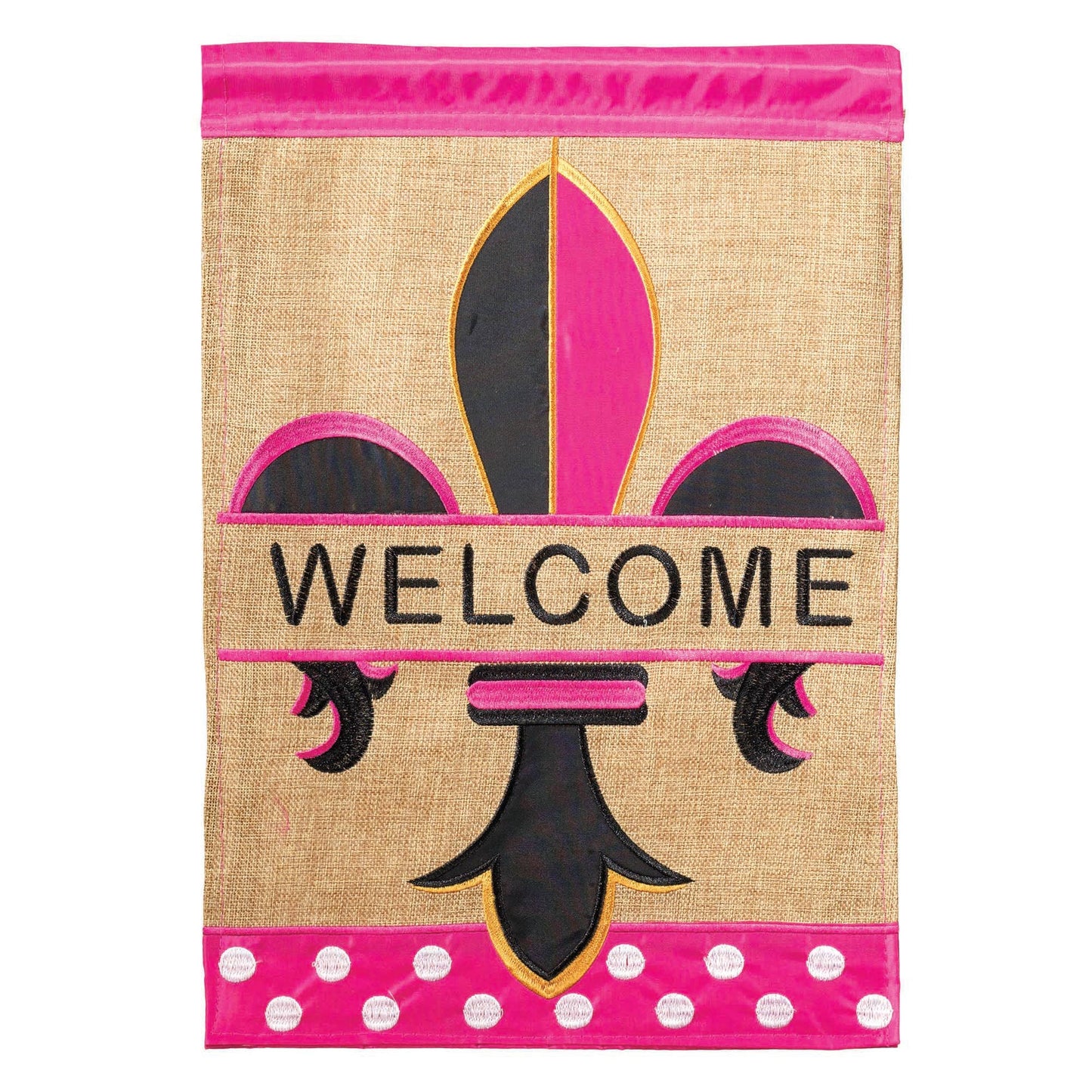 😲 Special Buy!  Garden, Welcome Fleur de Lis