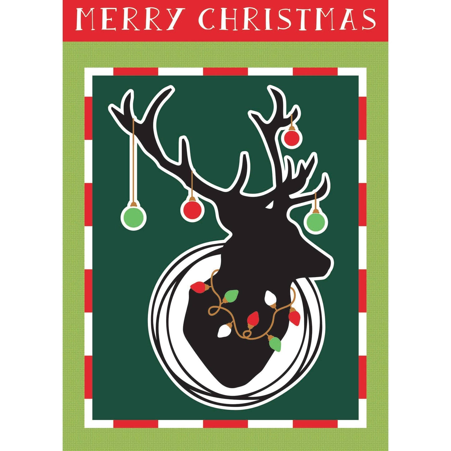 😲 Christmas Deer Garden Flag